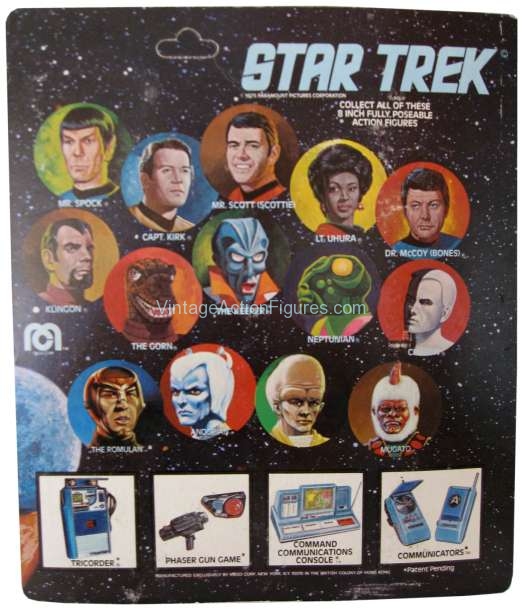 Andorian Star Trek Mego Card