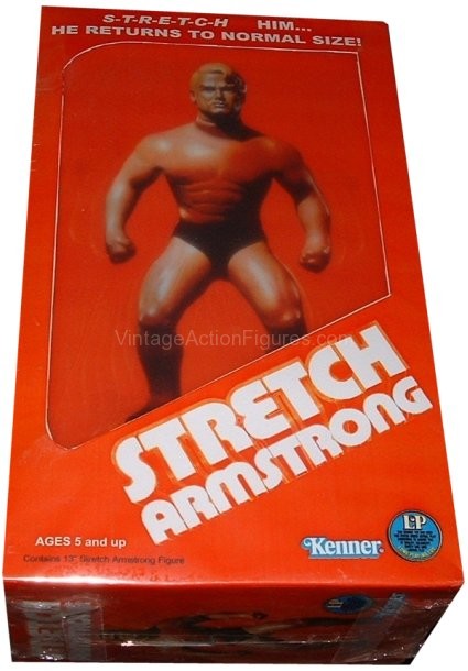 Hasbro Stretch Armstrong der Klassische Original Riesig Dehnbar Spielfigur 