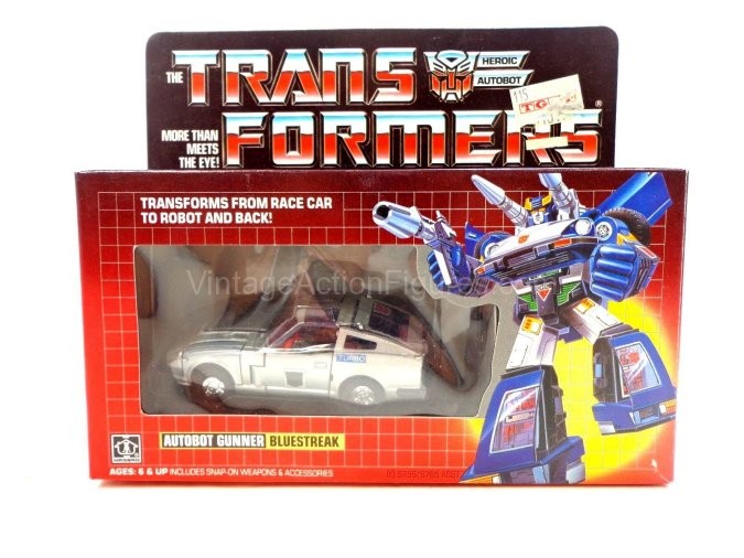 Bluestreak Transformers G1 Box