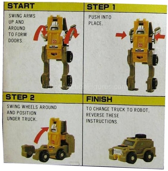 Brawn Transformers G1 Instructions