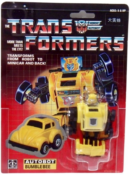 Transformers G1 Bumblebee Card Front