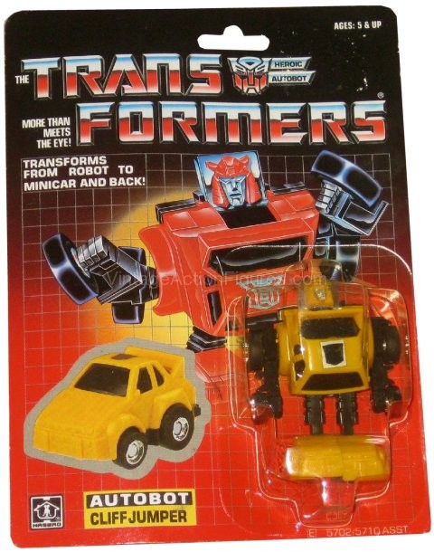 Cliffjumper Transformers G1 Card