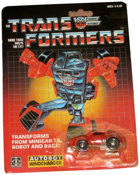Windcharger Transformers G1 Card