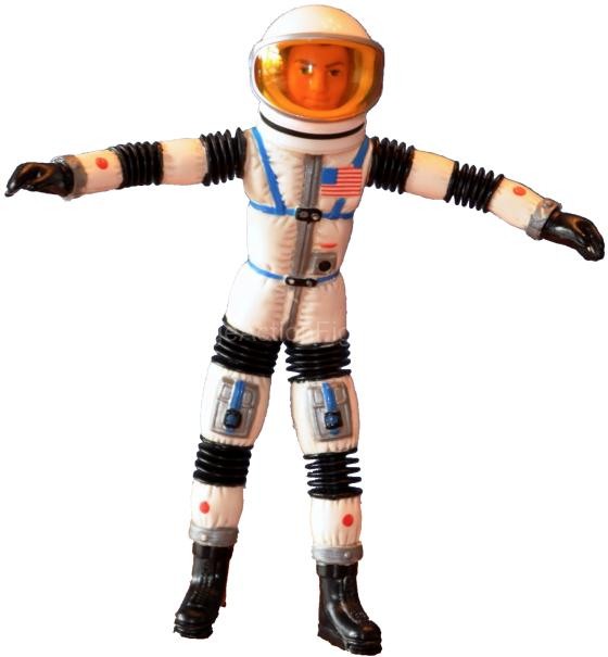 Mattel Astronaut Major Matt Mason Man in Space Station BLUE SOLAR SHIELD PART 